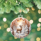 Deer in Snow Acrylic Christmas Ornament - Perfect for Holiday Decor-[Heartfelt Family Gift]