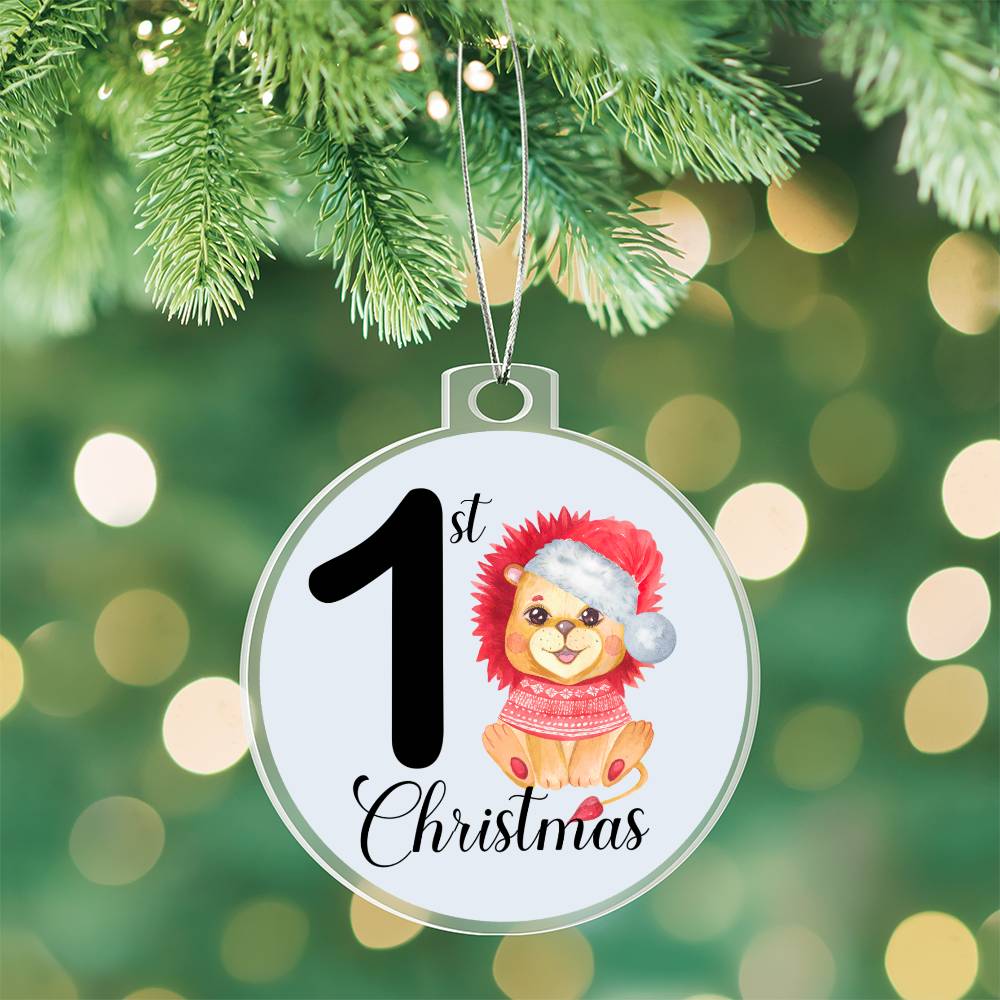 Baby's 1st Christmas Tree Ornament - Lion-[Heartfelt Family Gift]