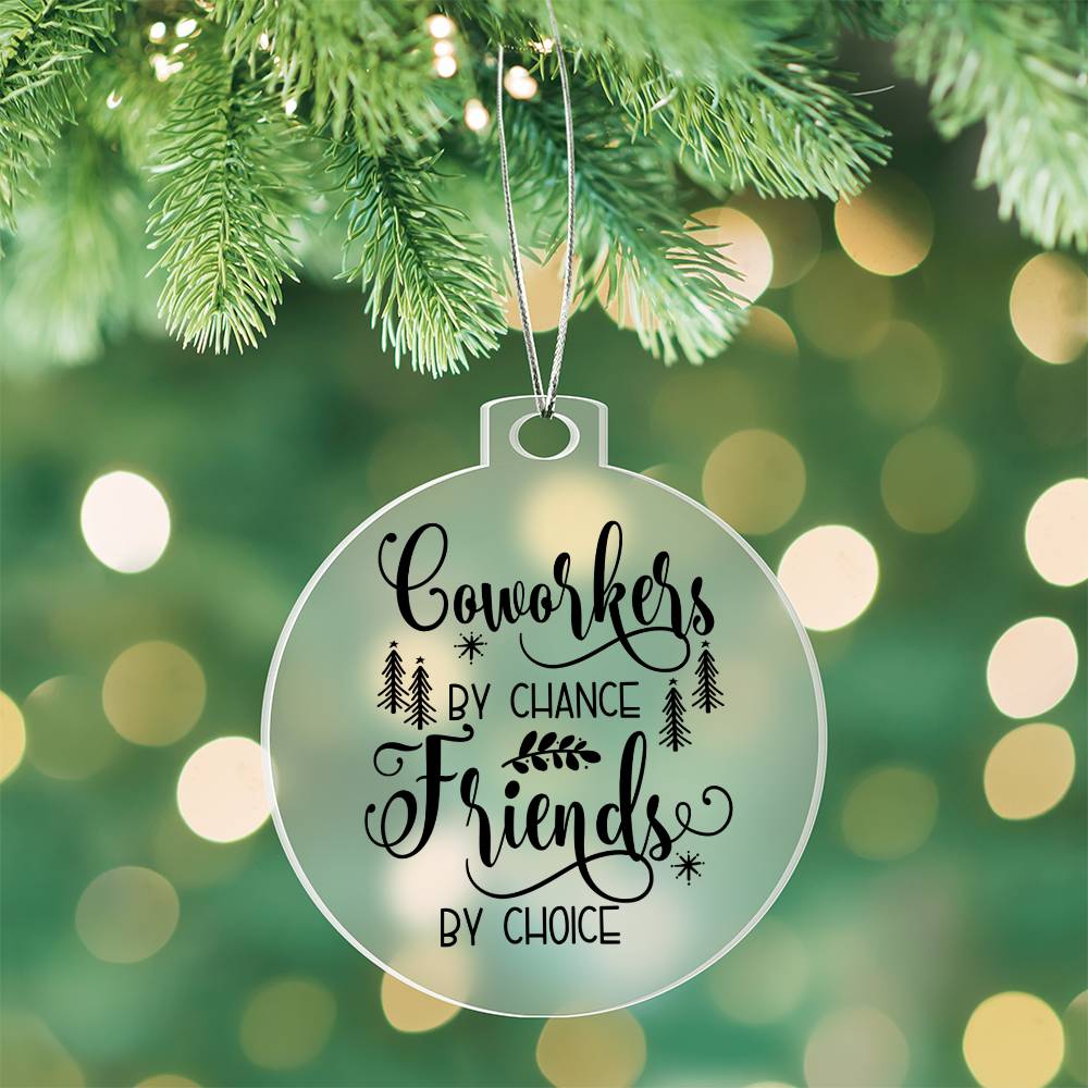 Coworkers Christmas Tree Ornament-[Heartfelt Family Gift]