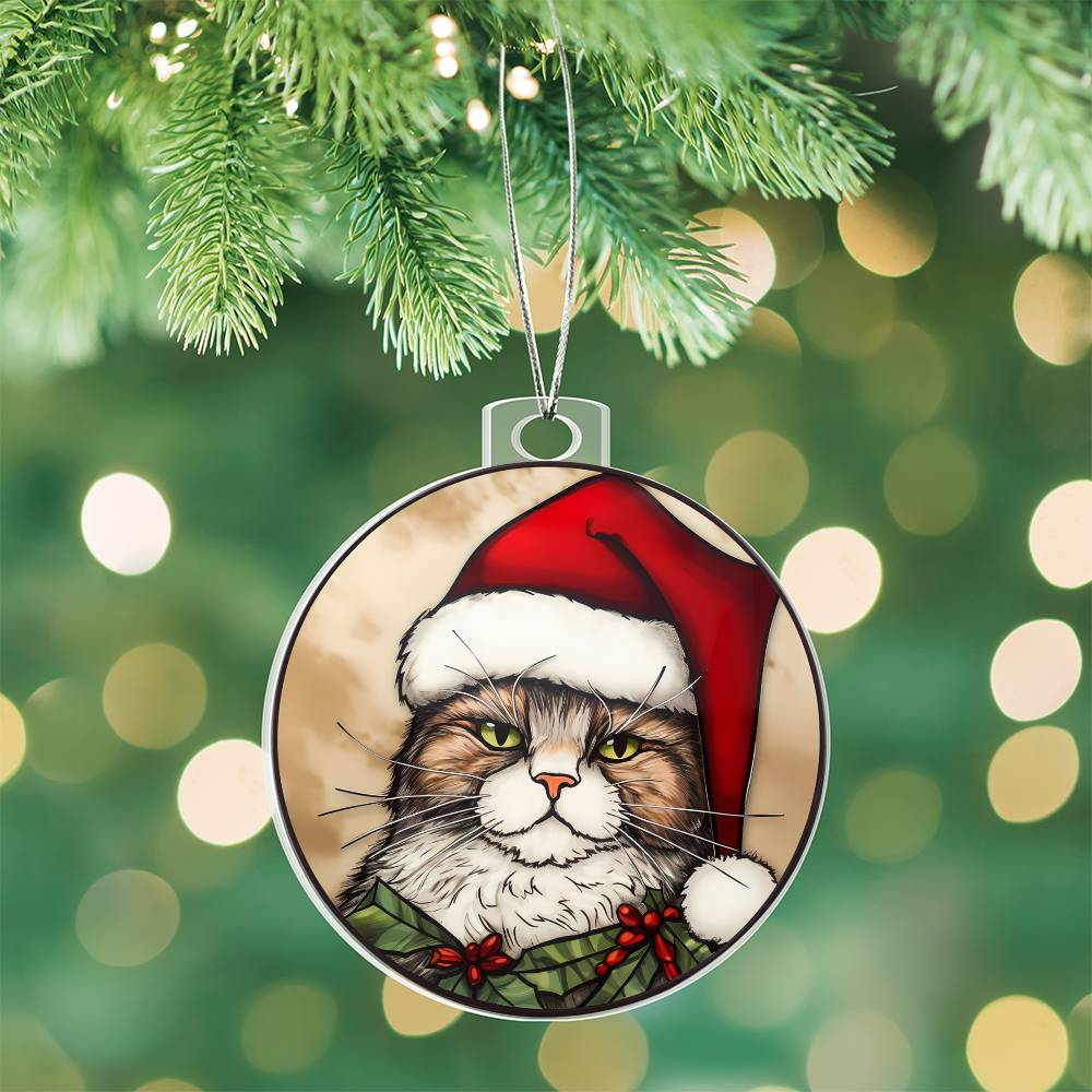 Cat Christmas Tree Ornament-[Heartfelt Family Gift]