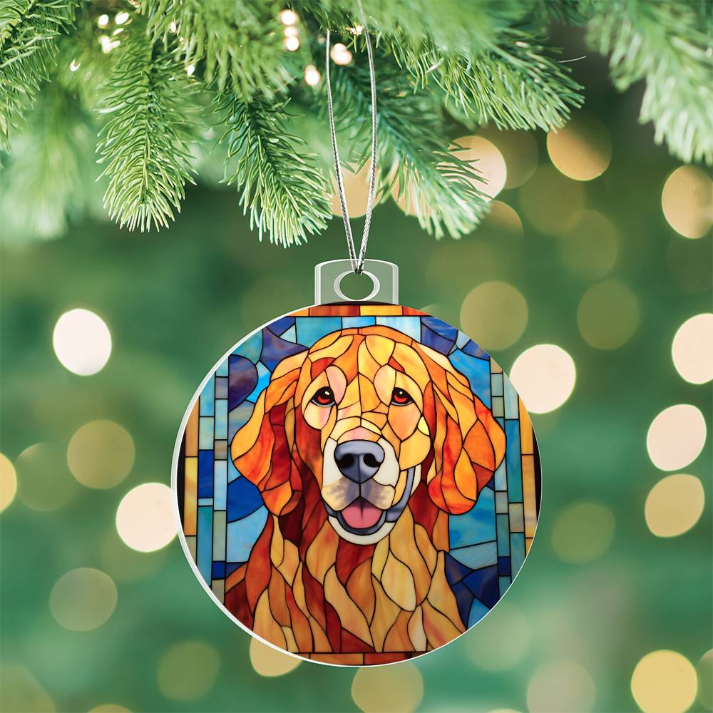 Labrador Dog Christmas Ornament - Adorable Acrylic Decoration for Your Tree-[Heartfelt Family Gift]