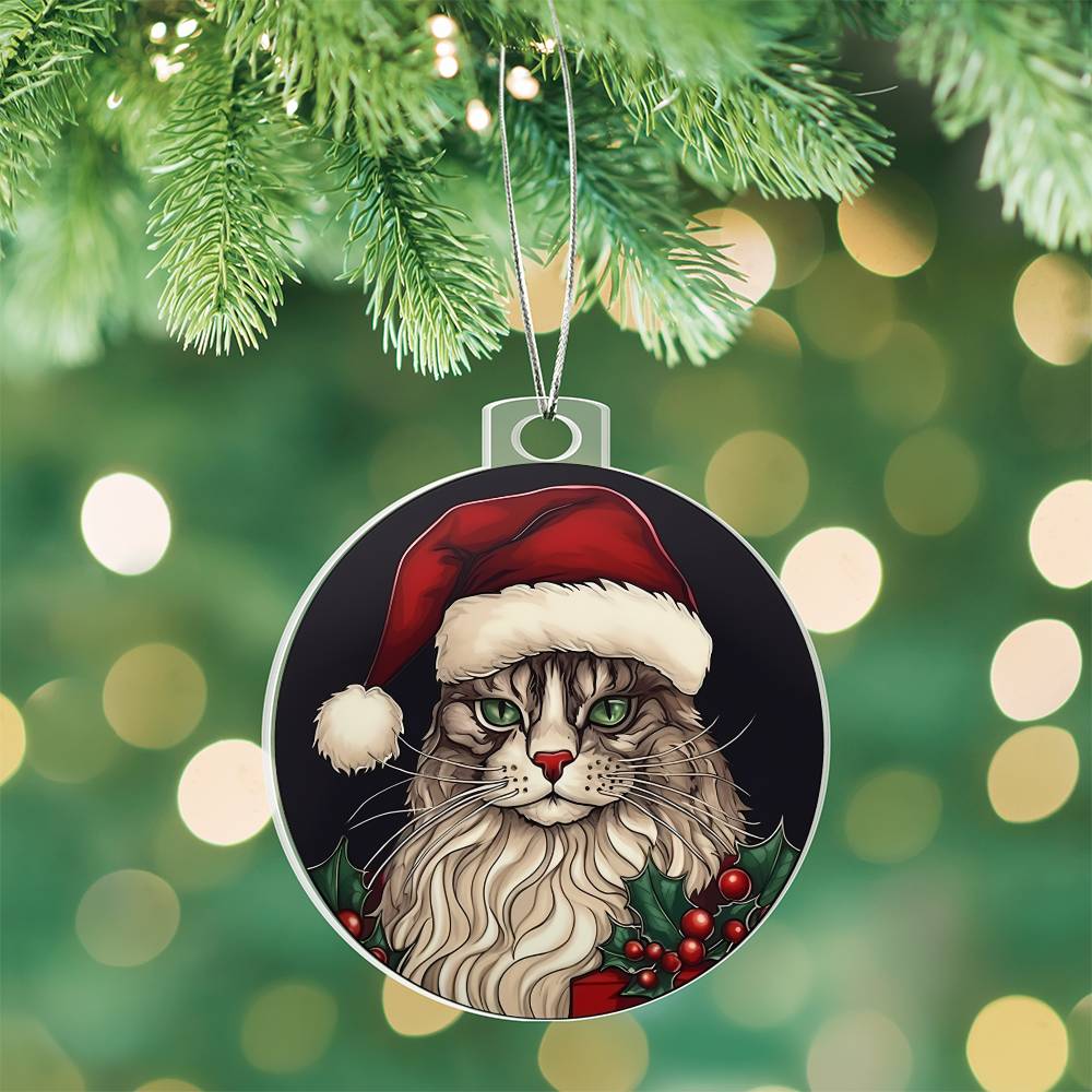 Cat Christmas Tree Ornament-[Heartfelt Family Gift]