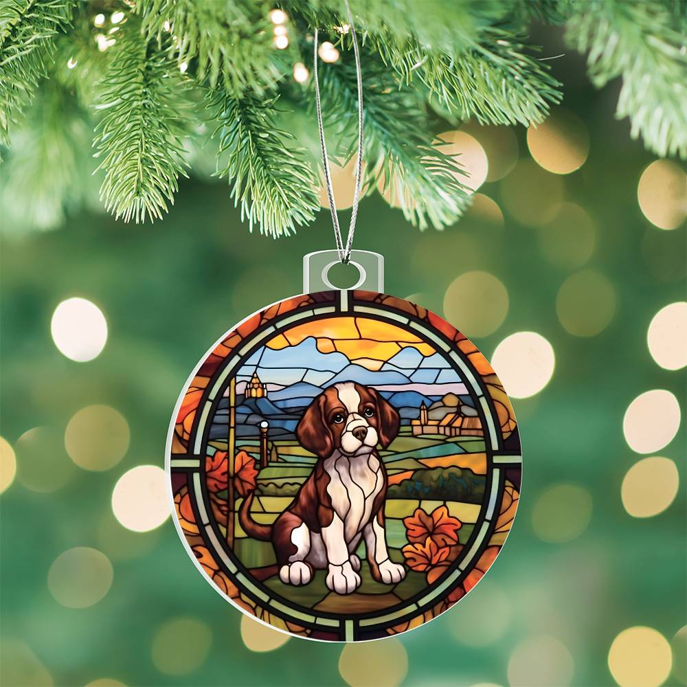 Beagle Christmas Ornament - Adorable Acrylic Holiday Decor for Dog Lovers-[Heartfelt Family Gift]