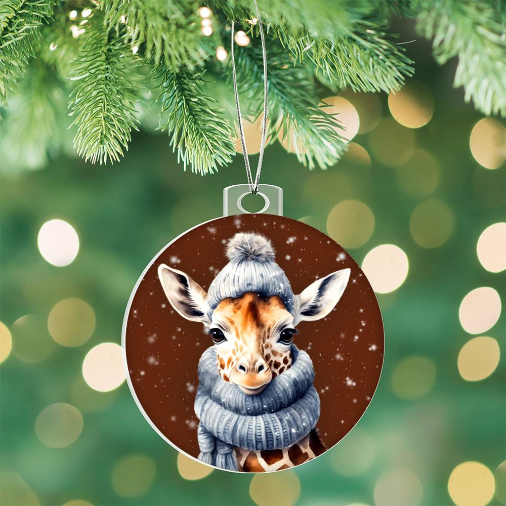 Christmas Giraffe Ornament - Perfect Winter Decor and Gift-[Heartfelt Family Gift]