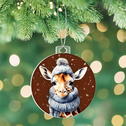 Christmas Giraffe Ornament - Perfect Winter Decor and Gift-[Heartfelt Family Gift]