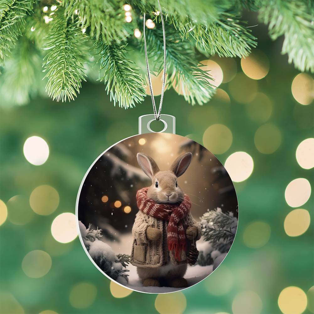 Bunny Christmas Tree Ornament-[Heartfelt Family Gift]