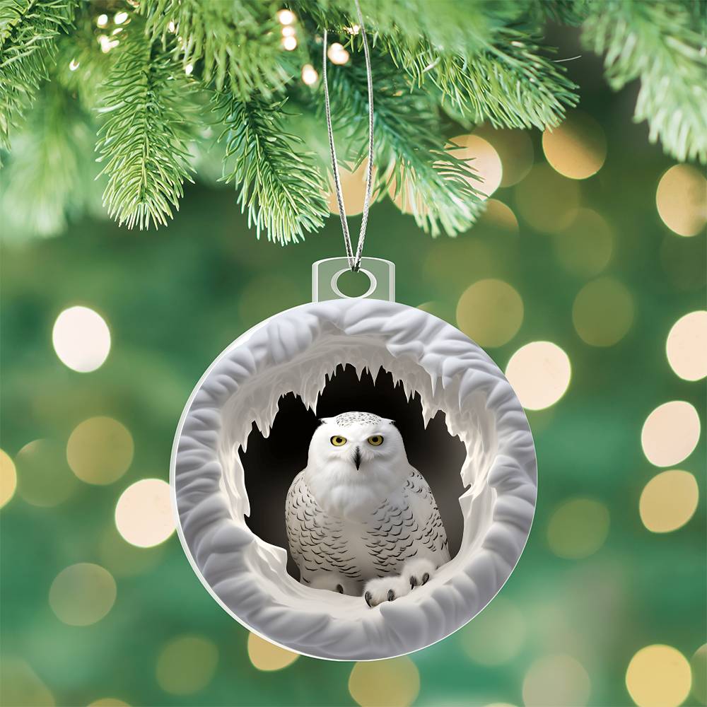 Snowman Acrylic Ornament-[Heartfelt Family Gift]