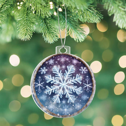 Snowflake Christmas Ornament - Perfect for Snowy Days - Shop Now-[Heartfelt Family Gift]