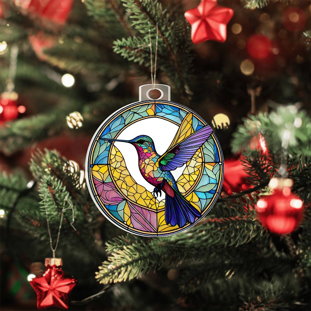 Hummingbird Breakaway 3d Effect Acrylic Ornament-[Heartfelt Family Gift]