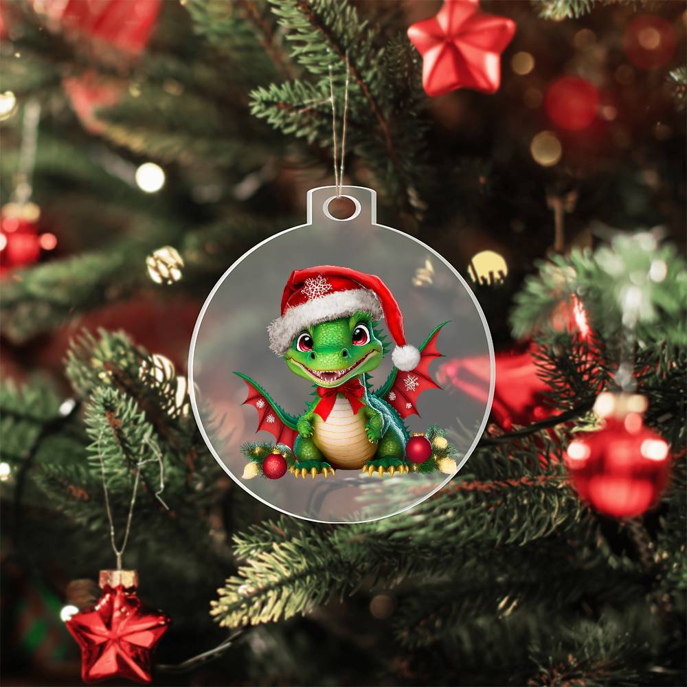 Dinosaur Acrylic Ornament-[Heartfelt Family Gift]