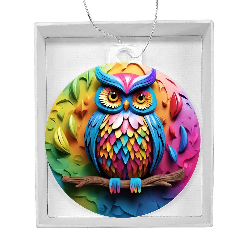 Handcrafted Owl Ornament - Holiday Decor-[Heartfelt Family Gift]