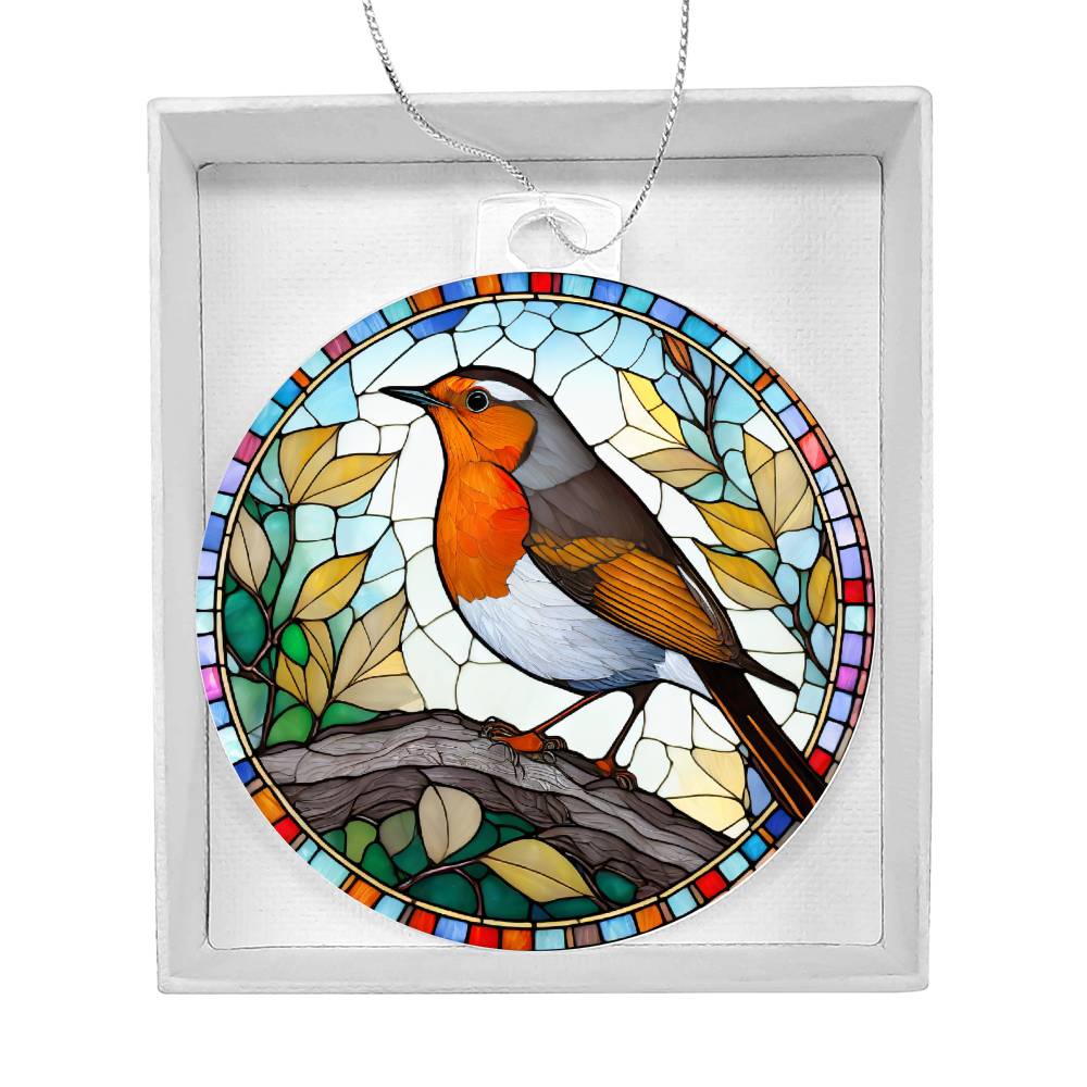 Bird Acrylic Christmas Ornament-[Heartfelt Family Gift]