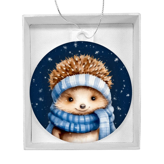 Adorable Winter Hedgehog Christmas Ornament - Perfect Holiday Decor for Lovers of Hedgies-[Heartfelt Family Gift]