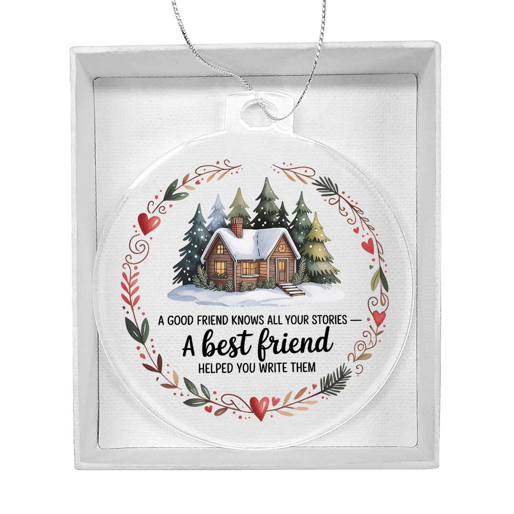 Best Friend Acrylic Christmas Ornament