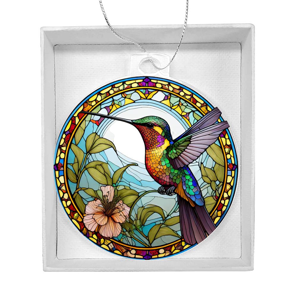 Hummingbird Acrylic Ornament-[Heartfelt Family Gift]