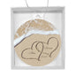 Personalized Names Beach Hearts Christmas Tree Ornament-[Heartfelt Family Gift]