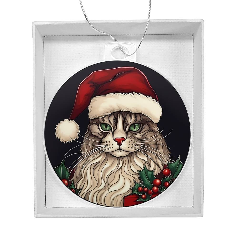 Cat Christmas Tree Ornament-[Heartfelt Family Gift]