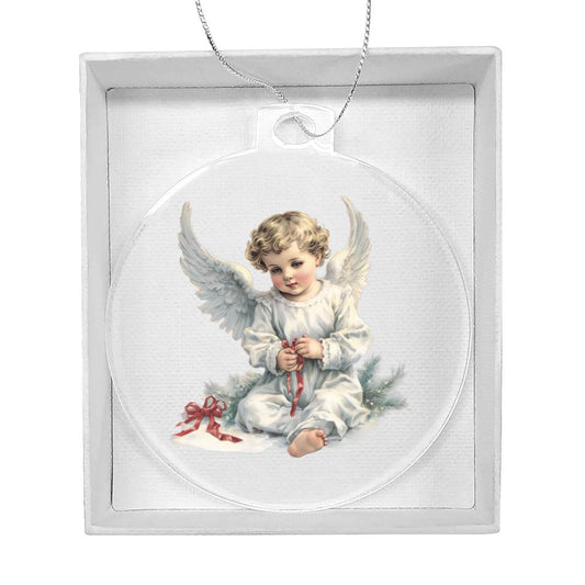 Angel Christmas Tree Ornament - Handcrafted Holiday Decoration-[Heartfelt Family Gift]