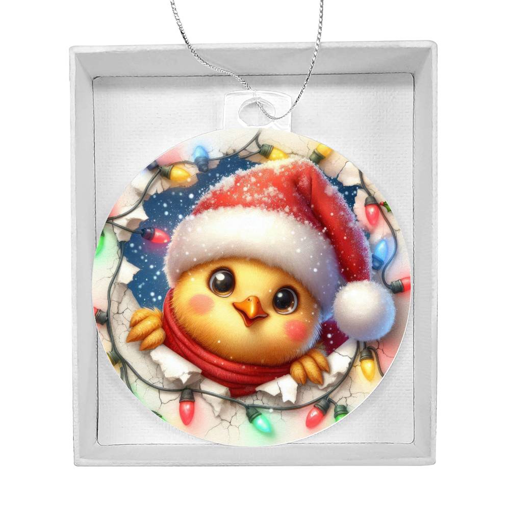 Duck Breakaway 3d Effect Acrylic Ornament-[Heartfelt Family Gift]