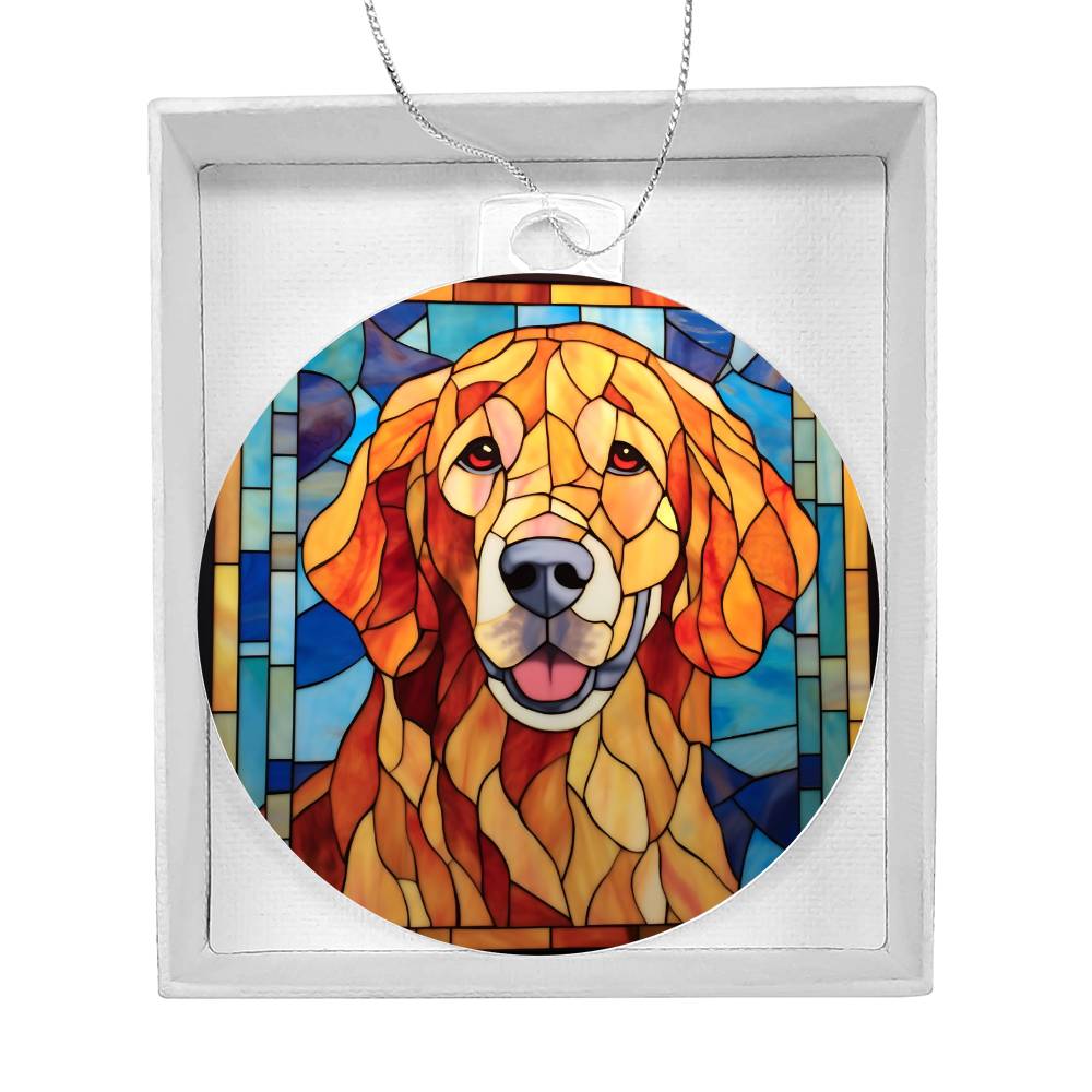 Labrador Dog Christmas Ornament - Adorable Acrylic Decoration for Your Tree-[Heartfelt Family Gift]