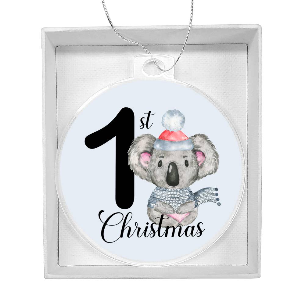 Baby's 1st Christmas Koala Bear Christmas Tree Ornament-[Heartfelt Family Gift]