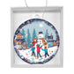 Kids Snow Day Building a Snowman Christmas Ornament - Fun Winter Activity-[Heartfelt Family Gift]