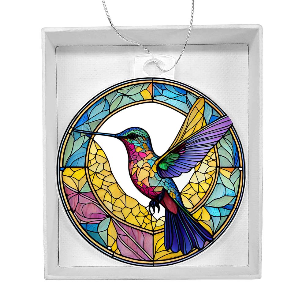 Hummingbird Breakaway 3d Effect Acrylic Ornament-[Heartfelt Family Gift]