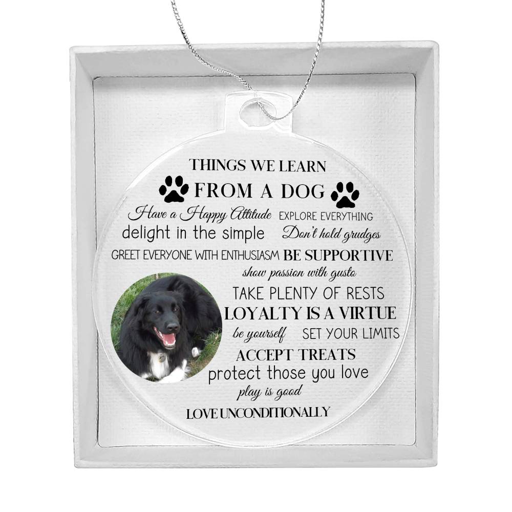 Personalized Photo Things We Learn From A Dog-[Heartfelt Family Gift]