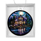 Lake House Stained Glass Christmas Ornament-[Heartfelt Family Gift]