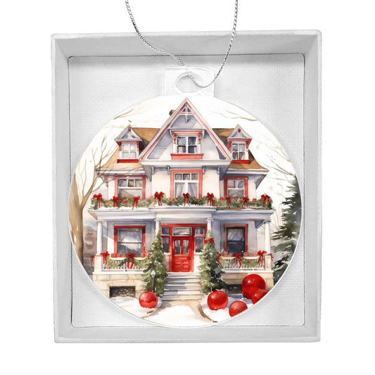 Victorian Houses Christmas Ornament - Festive Decor for the Holiday Season-[Heartfelt Family Gift]