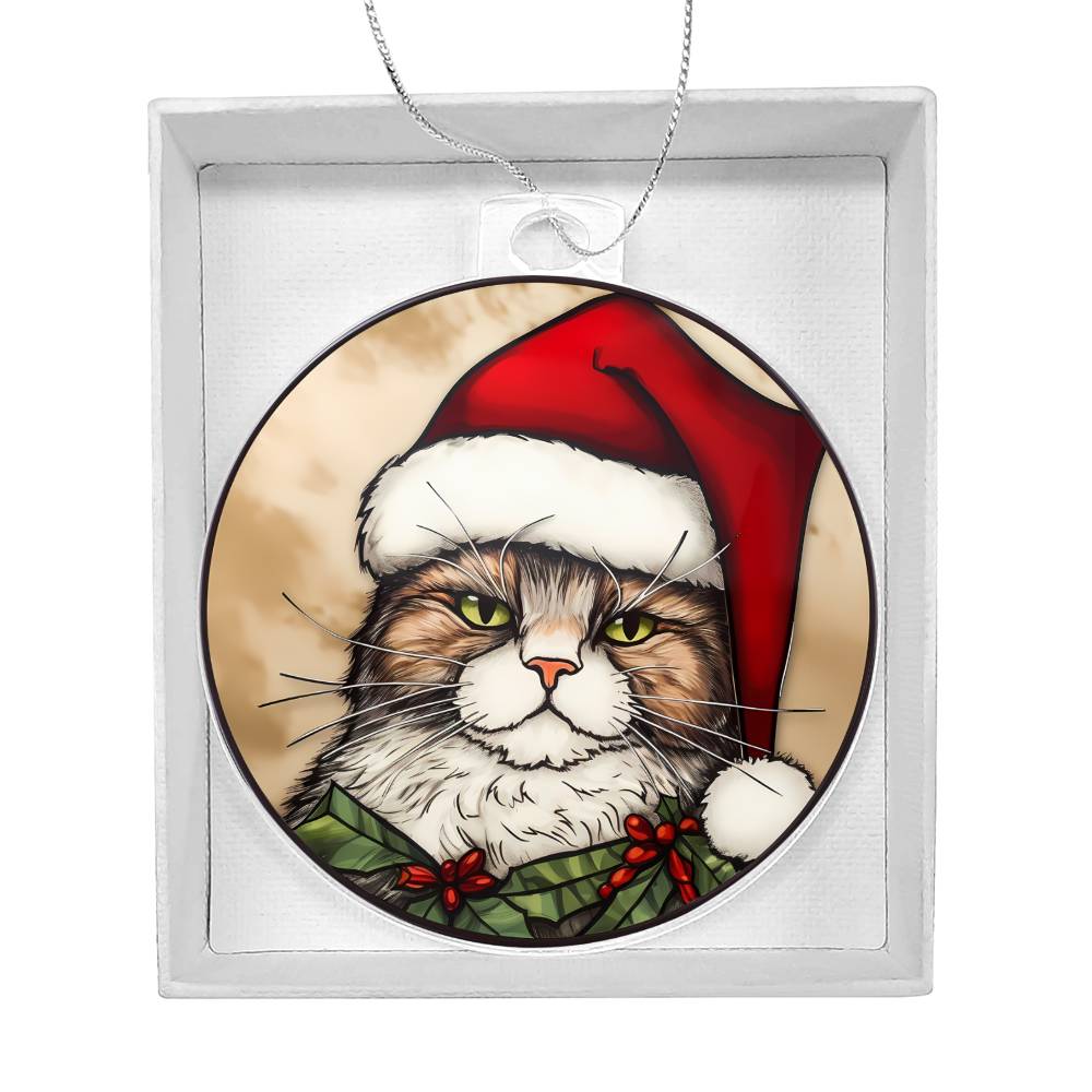 Cat Christmas Tree Ornament-[Heartfelt Family Gift]
