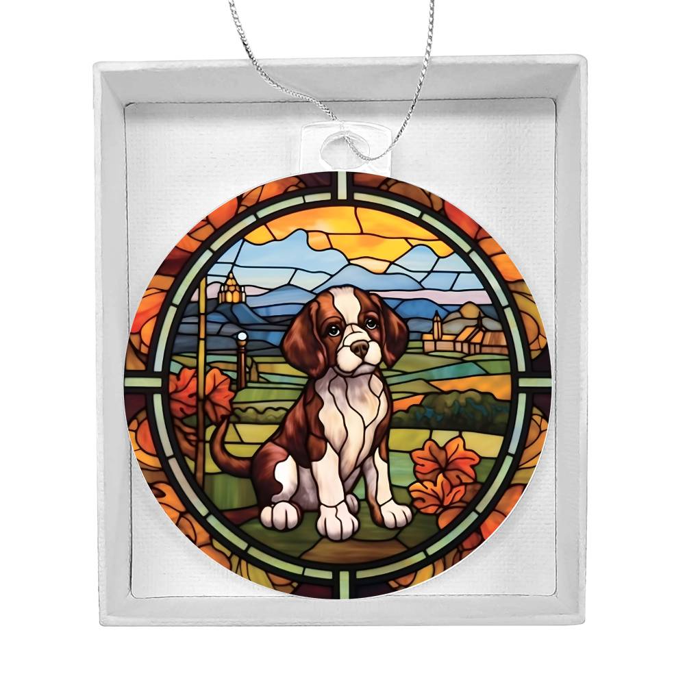 Beagle Christmas Ornament - Adorable Acrylic Holiday Decor for Dog Lovers-[Heartfelt Family Gift]