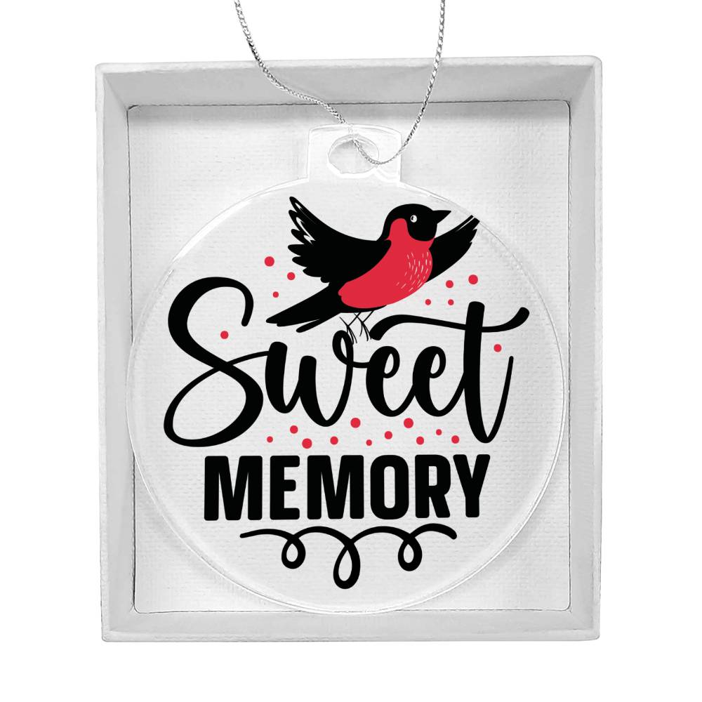 Cardinal Memorial Acrylic Ornament-[Heartfelt Family Gift]