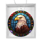 Bald Eagle Stained Glass Acrylic Christmas Ornament - Unique Holiday Decoration-[Heartfelt Family Gift]