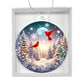 Cardinals Winter Wonderland Acrylic Christmas Ornament - Festive Holiday Decoration-[Heartfelt Family Gift]