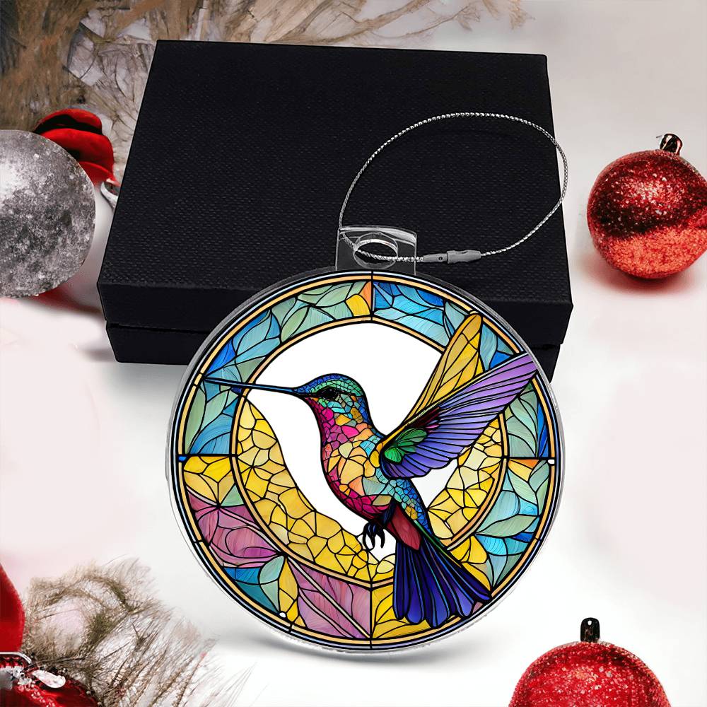 Hummingbird Breakaway 3d Effect Acrylic Ornament-[Heartfelt Family Gift]
