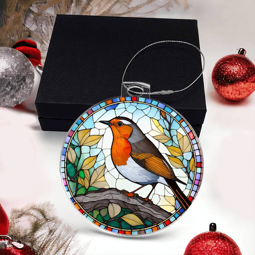 Bird Acrylic Christmas Ornament-[Heartfelt Family Gift]