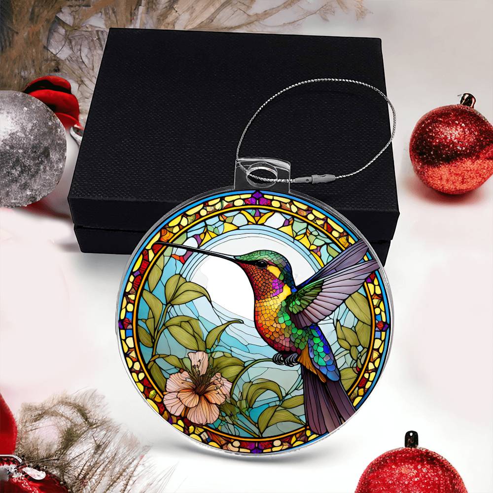 Hummingbird Acrylic Ornament-[Heartfelt Family Gift]