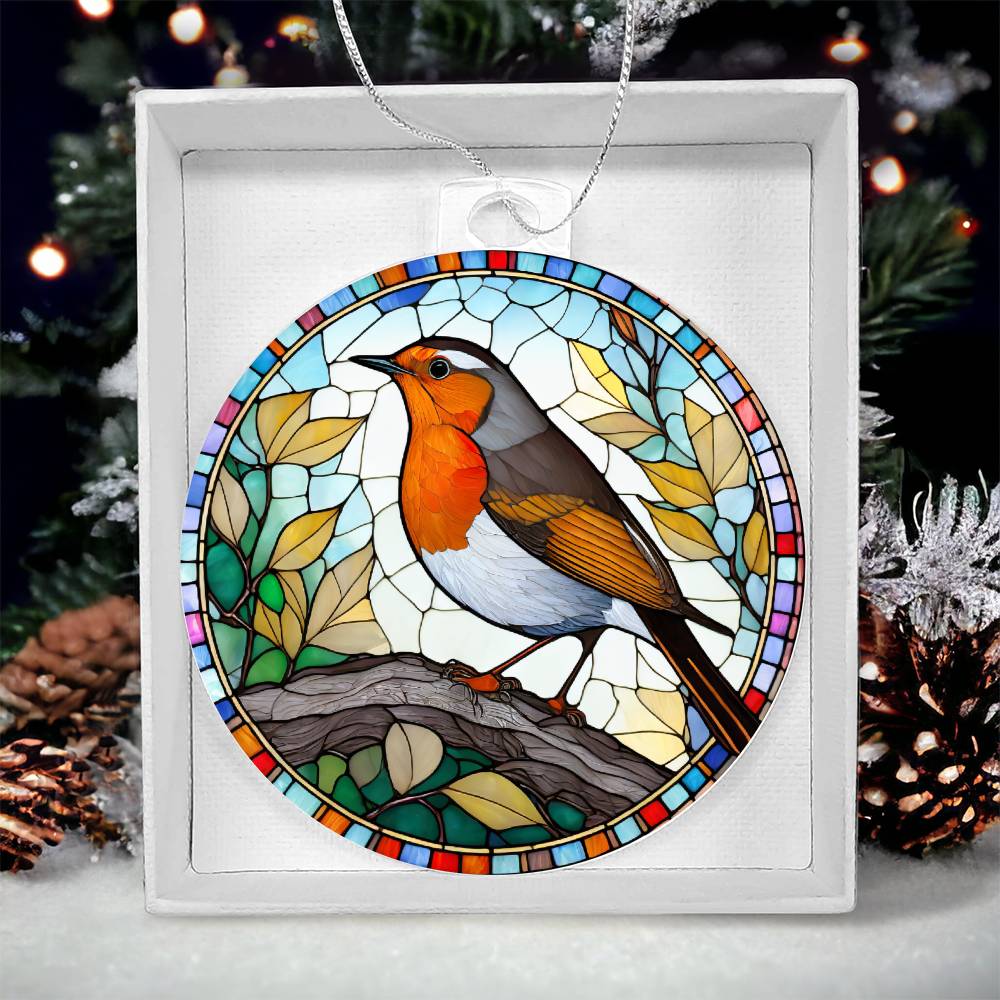 Bird Acrylic Christmas Ornament-[Heartfelt Family Gift]