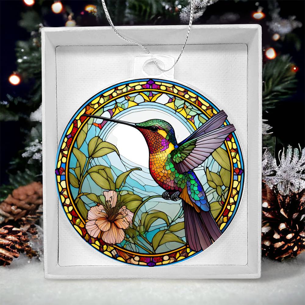 Hummingbird Acrylic Ornament-[Heartfelt Family Gift]