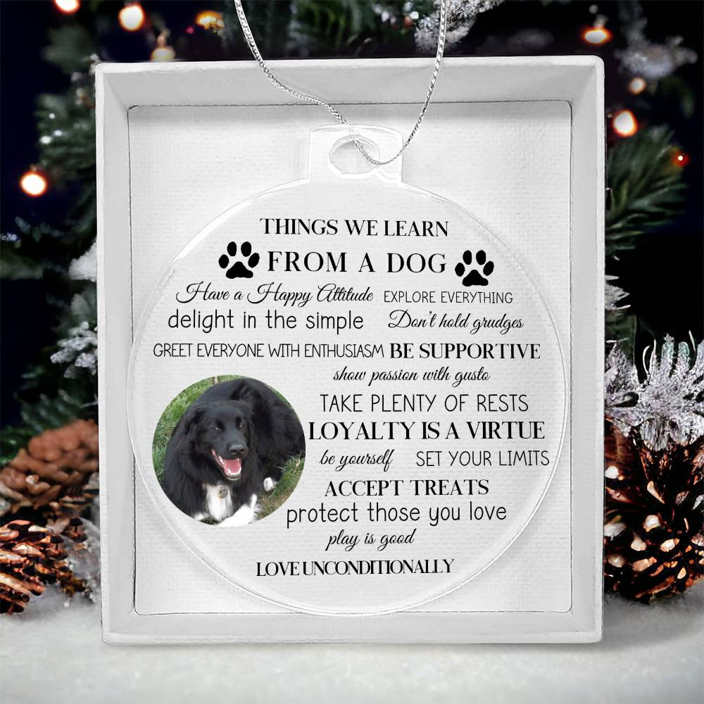 Personalized Photo Things We Learn From A Dog-[Heartfelt Family Gift]