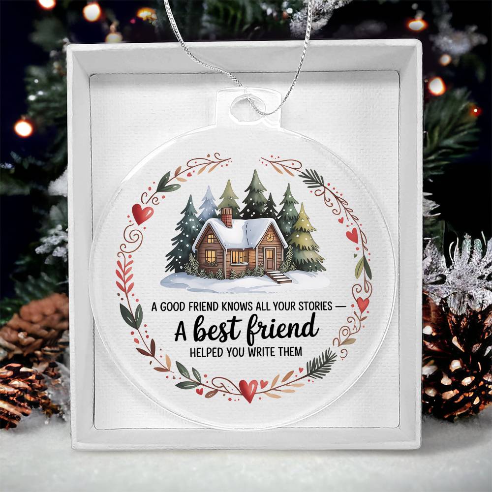 Best Friend Acrylic Christmas Ornament