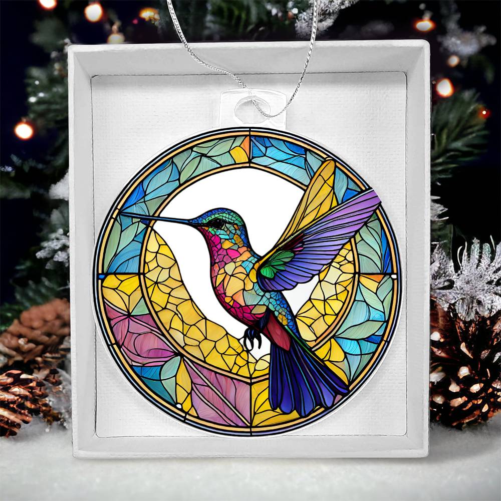 Hummingbird Breakaway 3d Effect Acrylic Ornament-[Heartfelt Family Gift]
