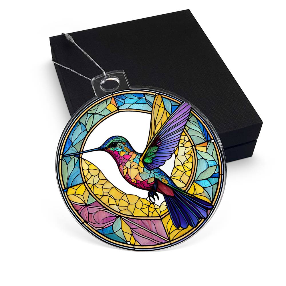 Hummingbird Breakaway 3d Effect Acrylic Ornament-[Heartfelt Family Gift]
