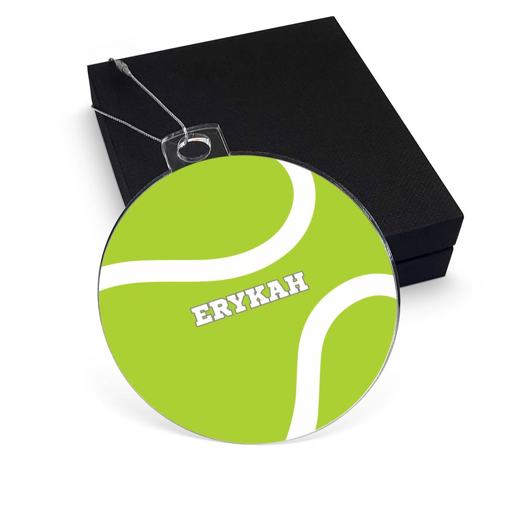 Personalized Tennis Player Christmas Tree Ornament-[Heartfelt Family Gift]