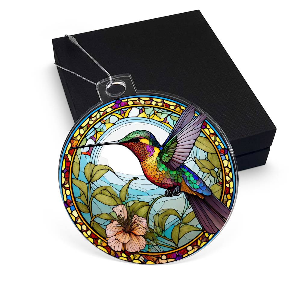 Hummingbird Acrylic Ornament-[Heartfelt Family Gift]