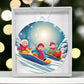 Kids Sledding Christmas Ornament - Snow Day Fun Decoration-[Heartfelt Family Gift]