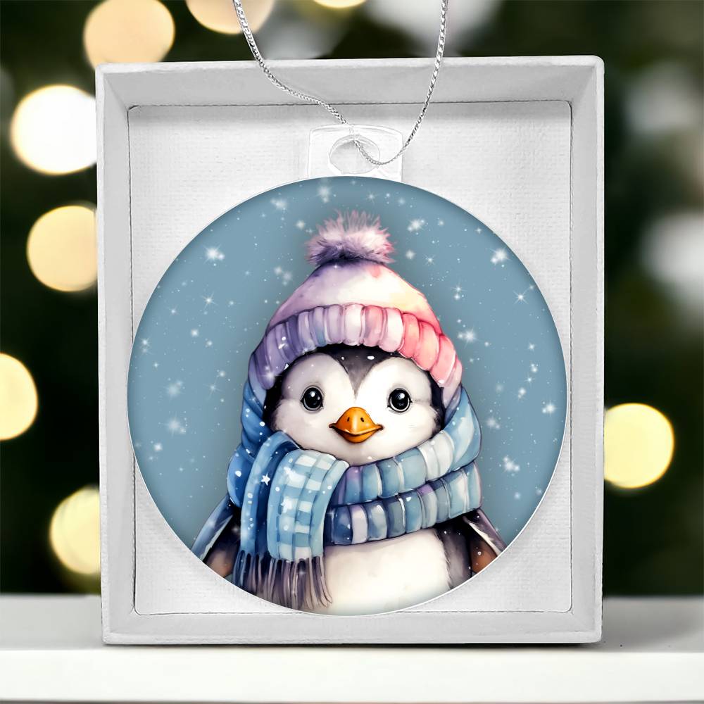 Winter Penguin Christmas Ornament Festive Tree Decoration - Adorable Holiday Dcor for Your Home-[Heartfelt Family Gift]