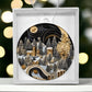 Village Quilling Effect Acrylic Ornament-[Heartfelt Family Gift]