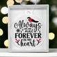 Cardinal Memorial Acrylic Ornament-[Heartfelt Family Gift]